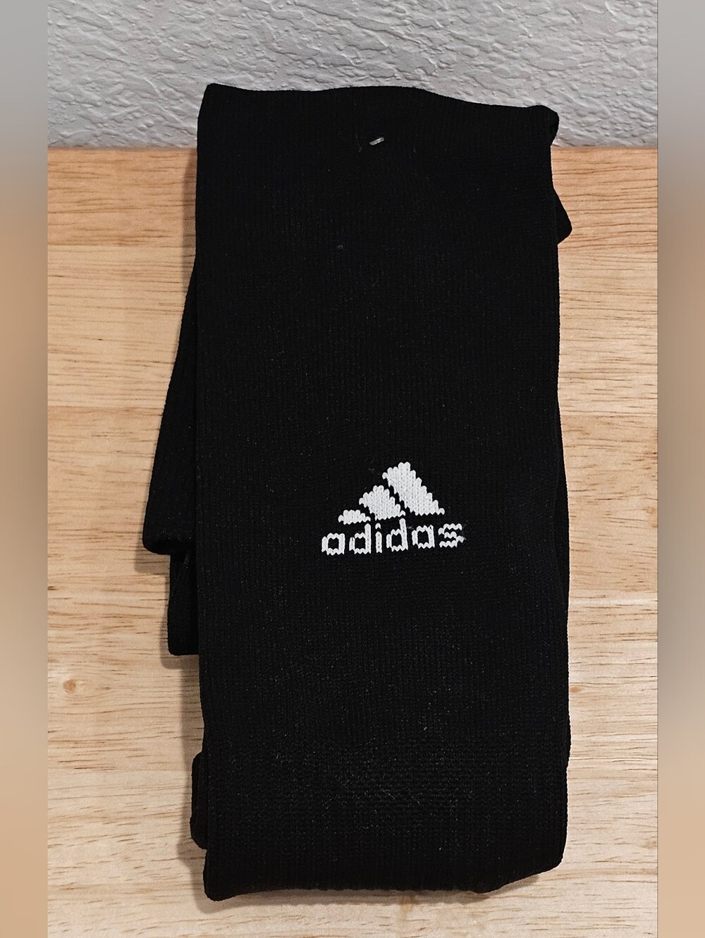Adidas Black Over The Calf Soccer Socks NWOT Factory Connected Size Large